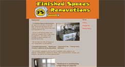 Desktop Screenshot of finishedspacesrenovations.com