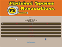 Tablet Screenshot of finishedspacesrenovations.com